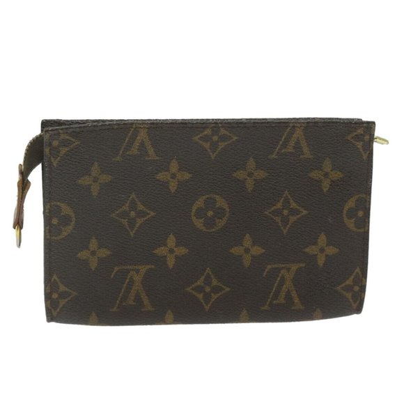 LOUIS VUITTON Monogram Bucket PM Accessory Pouch LV Auth - Picture 1 of 16